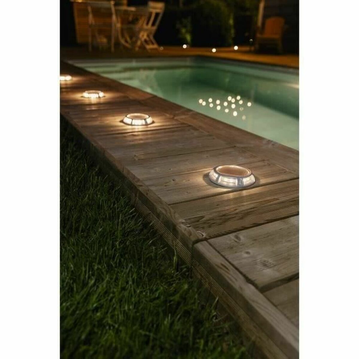 Solcelledrevet spotlight Galix Gulv Aluminium